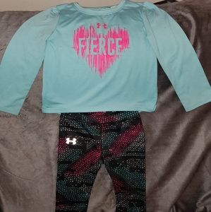 Girls Toddler Under Armour long sleeve w/leggings